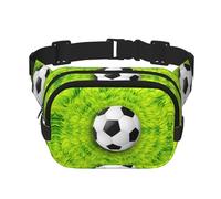 Sac banane carré double couche avec impression intégrale, tissu sergé durable, sac banane multi-poches pour sports de plein air voyage