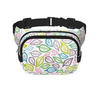 Sac banane carré double couche avec lignes colorées pour activités de plein air telles que le sport, les voyages, la randonnée, le cyclisme, Noir , Taille unique