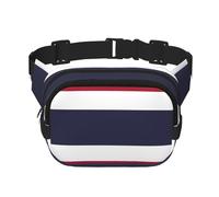 Sac banane carré double couche drapeau de la Thaïlande avec sangle réglable pour activités de plein air, noir, taille unique, Noir , Taille unique