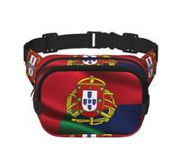 Sac banane carré double couche imprimé drapeau portugais pour homme et femme