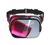 Sac banane carré double couche pour bouteille de vin rouge - Pour exercice, course, voyage, randonnée, noir, One Size