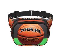 Sac Banane Carré Fond de Basket-ball Double Couche Sangle Réglable pour Activités de Plein Air Noir Taille Unique, Noir , Taille unique