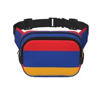 Sac Banane Carré Imprimé Drapeau Arménie Unique Grande Capacité Réglable pour Voyage Sport Extérieur