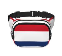 Sac banane carré imprimé drapeau néerlandais unique, grande capacité, réglable, pour voyage et sport de plein air