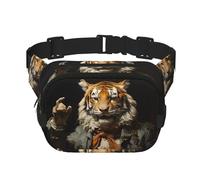 Sac banane carré pour sport de plein air - Ceinture de voyage double couche réglable