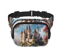 Sac banane classique imprimé Fairy Tale Castle01 pour homme et femme avec sangle réglable pour voyage, randonnée, cyclisme