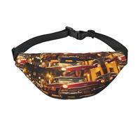 Sac banane classique vintage pour voyage, adapté pour le sport, la course, le cyclisme, les voyages, la pêche