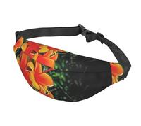 Sac banane coloré à motif masque Tiki pour homme et femme Sac banane étanche avec ceinture réglable Sac à bandoulière décontracté Sac banane de voyage pour le sport, la course à pied, le cyclisme,
