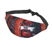 Sac banane coloré à motif masque Tiki pour homme et femme Sac banane étanche avec ceinture réglable Sac à bandoulière décontracté Sac banane de voyage pour le sport, la course à pied, le cyclisme,