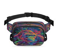 Sac banane coloré Gorilla multifonction pour voyage, sport, course à pied, sac banane pour femmes, hommes, enfants, filles, garçons, couleur, XL, Organiseur de sac