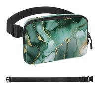 Sac banane coloré Marble-1448 pour homme et femme, sac banane avec sangle réglable, sac banane tendance pour voyage, plein air, course à pied, randonnée, multicolore, 4 x 23 x 15 cm, multicolore,