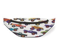 Sac banane coloré Monster Trucks pour femmes, hommes, enfants, filles, garçons, sac banane pour voyage, sport, course à pied, couleur, M, Organiseur de sac