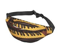 Sac banane coloré perroquet pour femme et homme - Sac banane imperméable avec ceinture réglable - Sac à bandoulière décontracté - Sac banane de voyage pour le sport, la course à pied, le cyclisme,