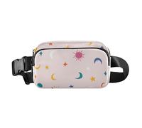 Sac banane coloré pour homme et femme - Étanche - Avec sangle réglable - Pour voyage, gym, travail, Tarot d'astrologie au design coloré, 1 size