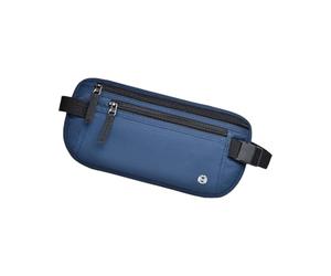Sac banane compact antivol avec plusieurs compartiments de rangement sécurisés pour les essentiels, Bleu, As the pic show