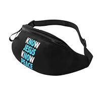 Sac Banane Connaître Jésus Connaître La Paix Loisir Sac De Sport Vélo Unisexe Sacoche Homme Bandouliere Pour Femme Homme Outdoor 14X35Cm