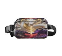 Sac banane cool dragon mignon pour homme et femme mini avec sangle réglable pour voyage, shopping, course à pied, mochilas para hombres de cintura