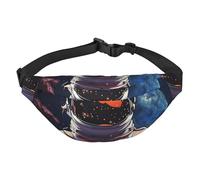 Sac banane cool homme dans l'espace galaxie pour homme et femme, sac banane tendance, sac à bandoulière, sac banane avec sangle réglable, sac de poitrine imperméable pour voyage, randonnée, sport,