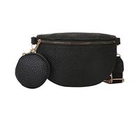 Sac banane coréen réglable pour voyage, marche, course à pied, randonnée, cyclisme, Noir , Beauté de masse