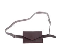 Sac banane coréen tendance pour les navetteurs et les acheteurs, design simple mais élégant, sacs de ceinture en cuir synthétique pour toutes les tenues, marron foncé