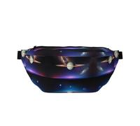 Sac banane Cosmic Saturn avec plusieurs poches, facile à transporter, adapté pour le sport, les voyages et une utilisation quotidienne.