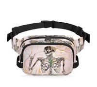 Sac banane Day of The Dead - Multifonction - Pour voyage, sport, course à pied, sac banane en marbre - Pour femmes, hommes, filles, garçons, couleur, XL, Organiseur de sac