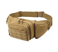 Sac banane de camping avec 5 poches - Multifonctionnel, sangle réglable, parfait pour le sport, les voyages, la course à pied et le camping - Organiseur tout-en-un, kaki