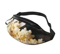 Sac banane de cinéma et pop-corn pour homme et femme - Sac banane tendance pour course à pied - Sac à bandoulière étanche pour partout avec sangle réglable - Sac banane de sport pour voyage
