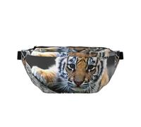 Sac banane de course à pied avec imprimé tigre mignon - Léger - Avec sangle réglable