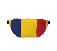 Sac banane de course à pied avec motif drapeau du Tchad - Léger et décontracté - Avec sangle réglable