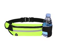 Sac banane de course à pied avec support pour téléphone portable - Résistant à l'eau - Ceinture réglable - Comprend une poche pour bouteille d'eau - Parfait pour les amateurs de fitness, hommes et