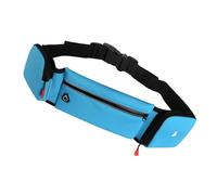 Sac banane de course à pied double poche étanche pour sports de plein air Sac banane d'exercice Fitness Sac de téléphone Poches ceinture réglables, a