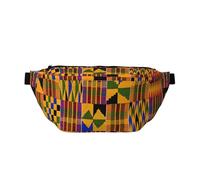 Sac banane de course à pied imprimé africain, décontracté et léger avec sangle réglable