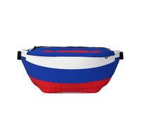 Sac banane de course à pied imprimé drapeau russe, décontracté, léger, avec sangle réglable