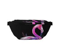 Sac banane de course à pied imprimé éléphant africain pour homme et femme, Flamant rose abstrait., Taille unique