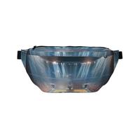 Sac banane de course à pied imprimé peau de serpent noir et blanc pour homme et femme, Basketball, Taille unique