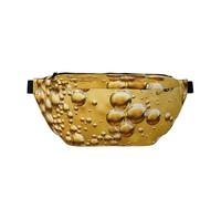 Sac banane de course à pied imprimé peau de serpent noir et blanc pour homme et femme, Bulle de bière, Taille unique