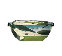 Sac banane de course à pied imprimé peau de serpent noir et blanc pour homme et femme, Terrain de golf et de plage, Taille unique
