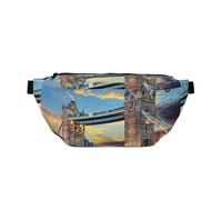 Sac banane de course à pied Tower Bridge à Londres, décontracté, léger, avec sangle réglable