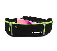 Sac Banane de Course, Ceinture Running Étanche, Ceinture Sport Réglable avec Poche Téléphone, Idéal pour Running, Gym et Randonnée, Noir