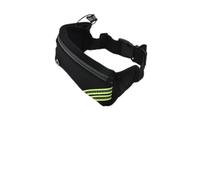 Sac banane de course confortable avec ajustement réglable et bouteilles d'eau de 300 ml pour les entraînements quotidiens (noir)