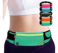 Sac banane de course, pochette de sport, étui pour téléphone portable, pochette cachée pour homme et femme, ceinture de course/gym, vert