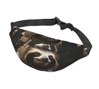 Sac banane de cyclisme pour homme et femme - Étanche - Avec ceinture réglable - Style décontracté - Pour le sport, la course à pied, le cyclisme, Paresseux cycliste, Taille unique