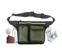 Sac banane de golf réglable portable doux avec compartiments de rangement | Sac de rangement pour marqueur de thé de golf - Pour le terrain - Country Club - Driving Range - Terrain - Tournoi