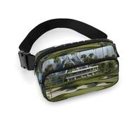 Sac banane de golf Yacht Club pour homme et femme - Réglable - Style décontracté - Pour voyage, sport, randonnée - Blanc - 20,1 x 13 cm, blanc, 7.9x5.1inches