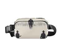 Sac banane de grande capacité pour homme et femme Motif bottes de cowboy Western, Bottes de cowboy Western Gun Vast Grasslands, 1 size