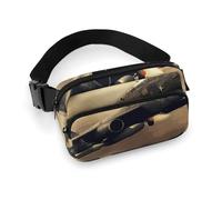 Sac banane de guerre pour homme et femme - Sac banane réglable pour voyage, sport, randonnée, style 20 x 13 cm, Style :, 20x13cm