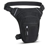 Sac banane de jambe de moto avec bande réfléchissante et ceinture réglable pour homme femme, sac de sport pour cyclisme, voyage, camping, pêche