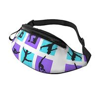Sac banane de jeu de gymnastique pour course à pied, randonnée, voyage, entraînement, promenade du chien, sport, pêche, Noir , Taille unique