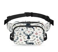 Sac Banane de Noël en Forme d'élan, imperméable, à bandoulière, pour Femmes et Hommes, Cadeaux de Noël